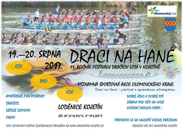 Draci na Hané - Festival dračích lodí Kojetín 2017